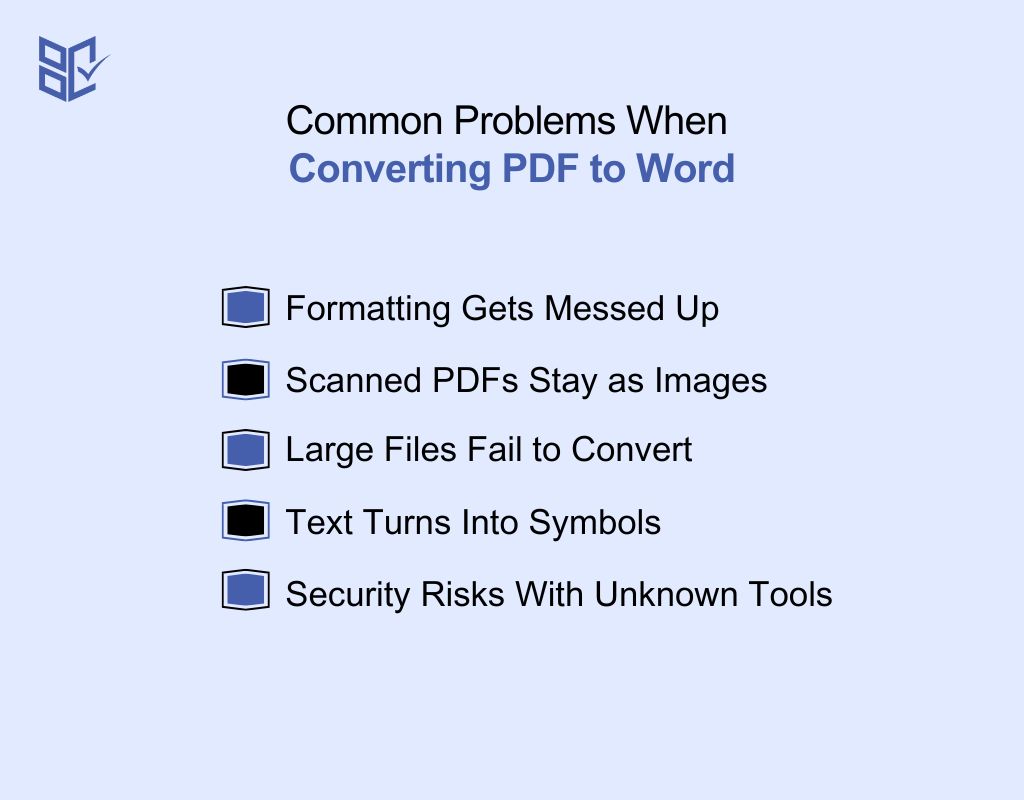 Common Problems When Converting PDF to Word